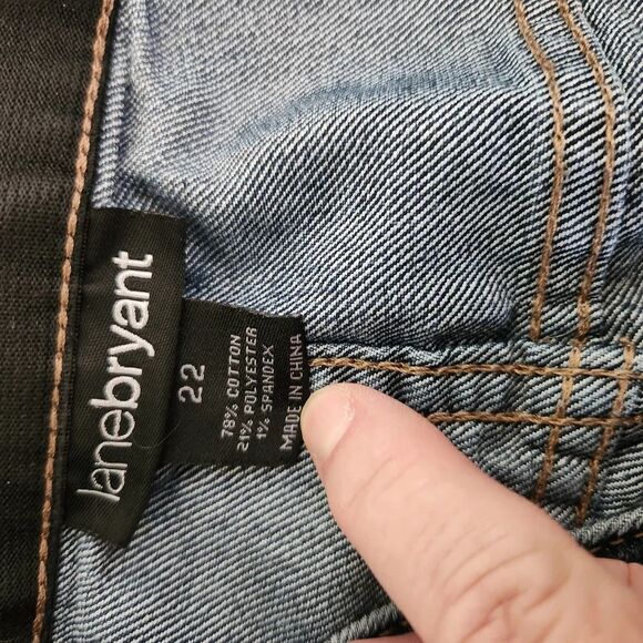 Lane Bryant Jean Capris Cropped, Sz 22 - Picture 5 of 7